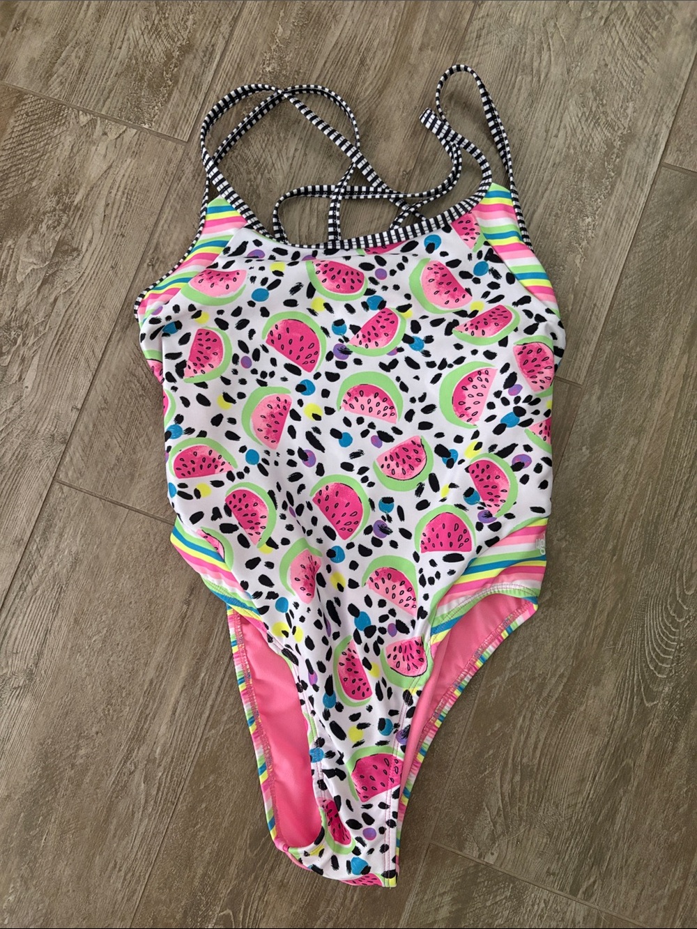 Dolfin Pink & White Watermelon Print One-Piece Swimsuit